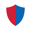 Timeproof Network Red Blue Shield Emblem